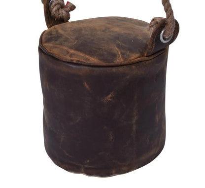 Aged Leather Door Stop