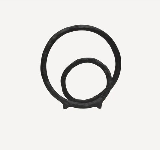 Blackened Bronze Ribbon Sculpture