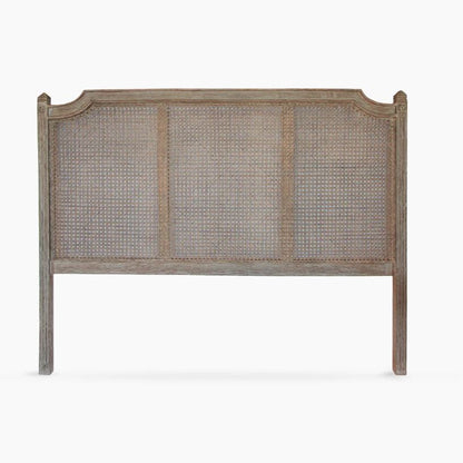 Marlow King Distressed Rattan Bed Head - In Stock & Ready To Ship
