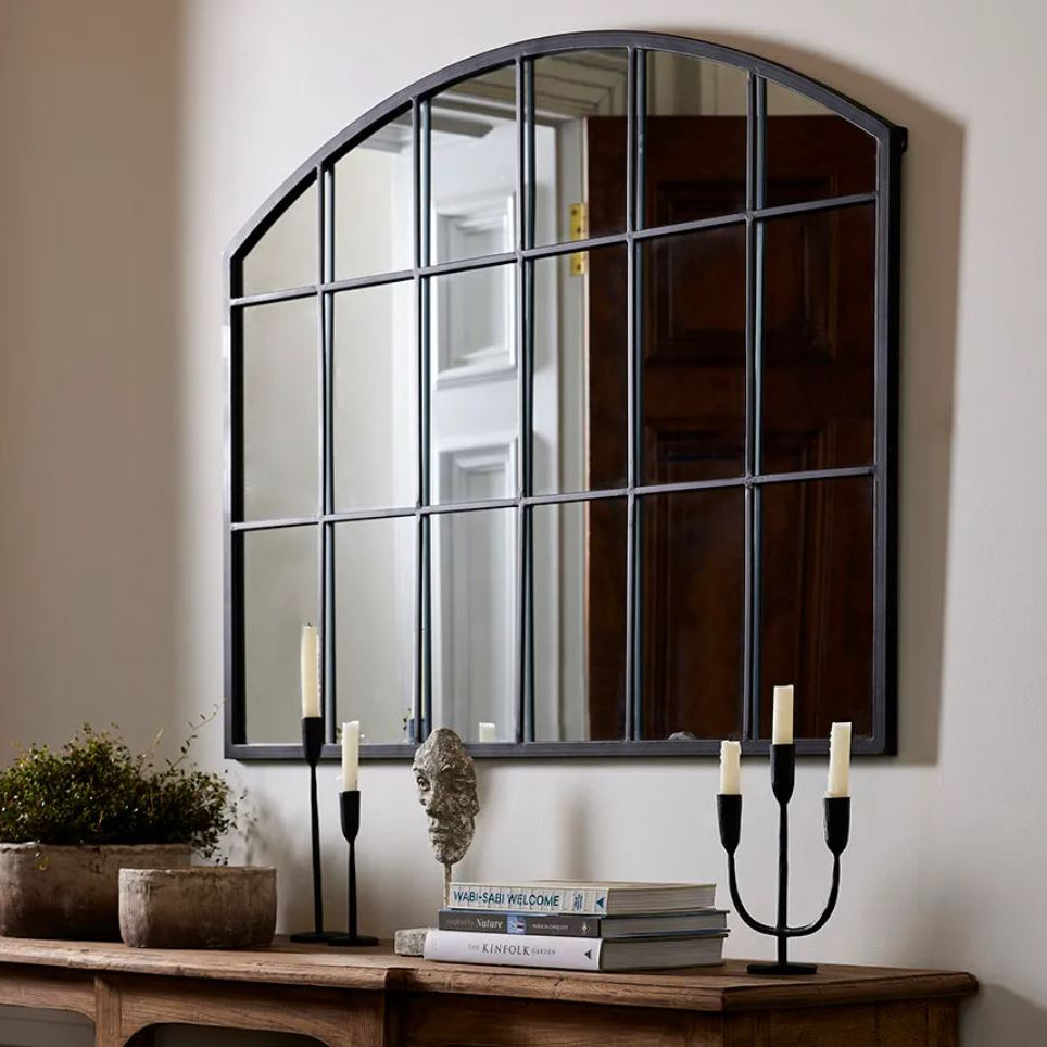 Mantle Arch Grid Mirror - In Stock & Ready To Ship