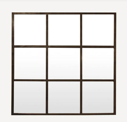 Square Iron Grid Mirror - In Stock & Ready To Ship