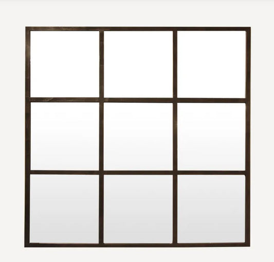 Square Iron Grid Mirror - In Stock & Ready To Ship