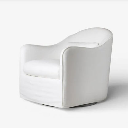 White armchair on a white background