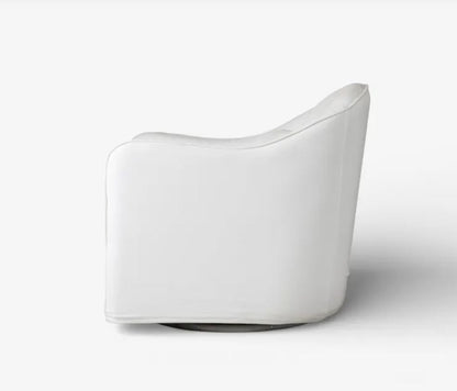 White modern chair on a white background