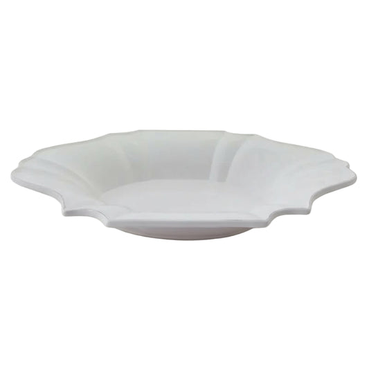 Elevate your dining experience with the Vienna Stoneware Salad Bowl featuring a timeless scalloped design that adds a touch of elegance to every meal. Crafted for durability and style, this plate brings a refined, formal atmosphere to your table, perfect for both special occasions and everyday sophistication.