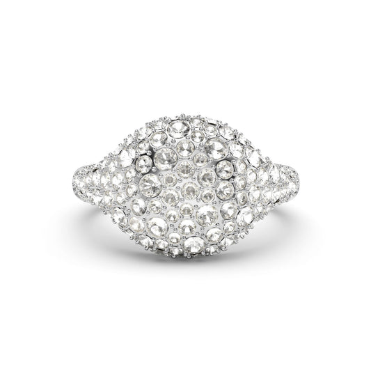 Pave Dome Crystal Ring