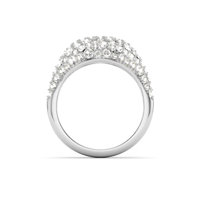 Pave Dome Crystal Ring