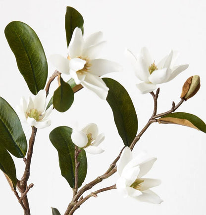 Pearl Magnolia Spray - White