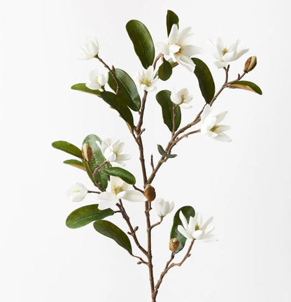 Pearl Magnolia Spray - White