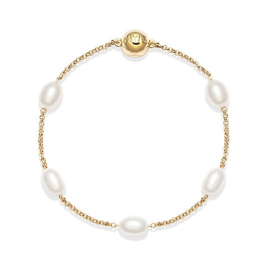 Freshwater Pearl Bracelet - Gold Plated