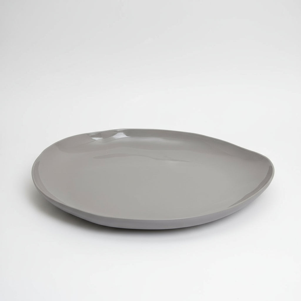 Amai Ceramic Platter - Light Grey
