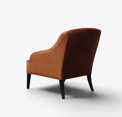Luna Velvet Armchair - Rust   In Stock & Ready To Ship
