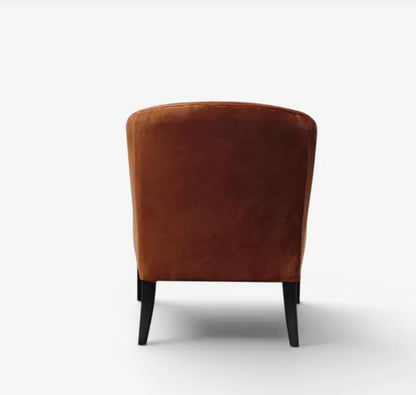 Luna Velvet Armchair - Rust   In Stock & Ready To Ship