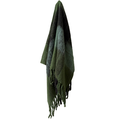 Cambridge Forest Green & Navy Throw