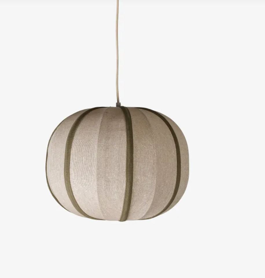 Thea Orb Olive & Natural Pendant