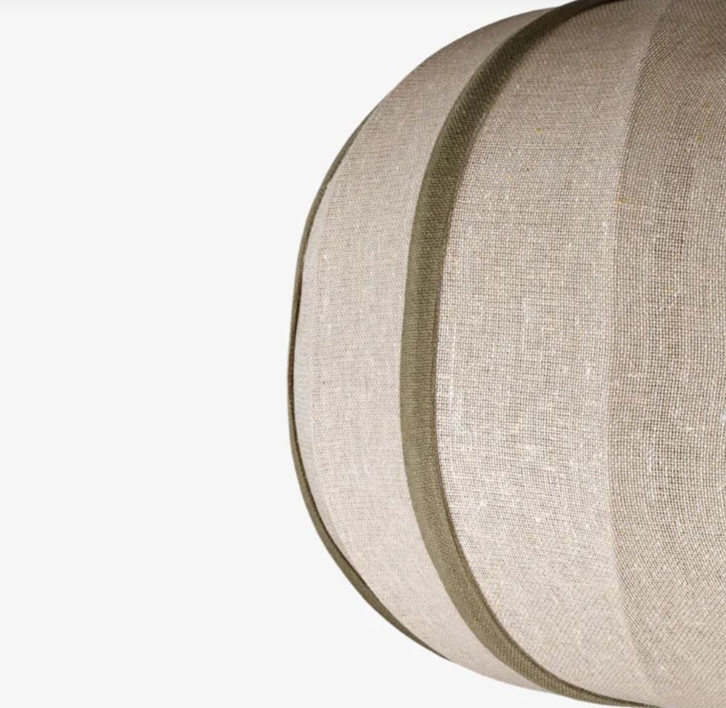 Thea Orb Olive & Natural Pendant