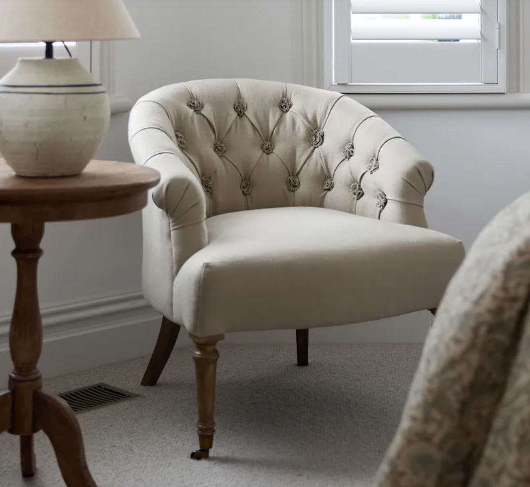 Lilly French Linen Chair