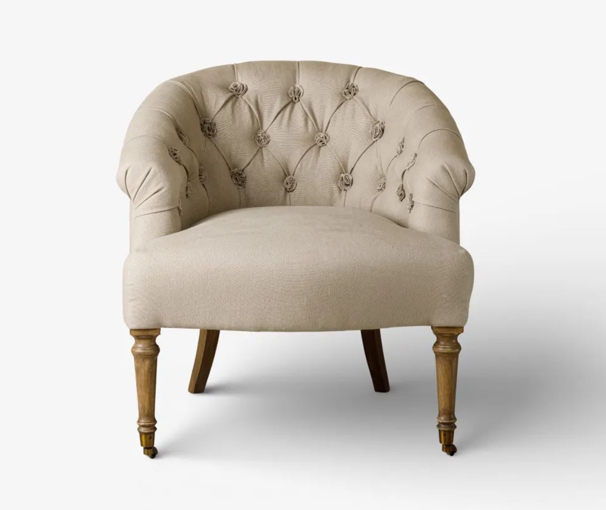 Lilly French Linen Chair