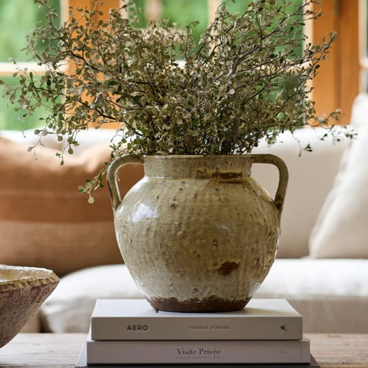 Cora Terracotta  & Distressed Glazed Vase