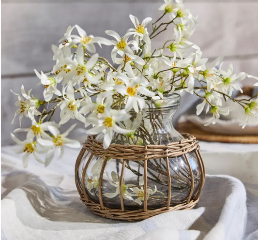 Camille Willow & Glass Table Vase