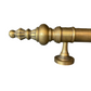 Created from hand-refined, solid brass the Marais Brass Door Pull presents exquisite ornamental finials and round shapes to elevate the aesthetics of any door. Detail.