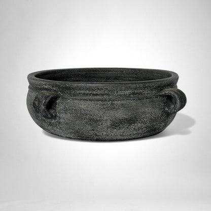 Delphi Dark Grey Distressed Terracotta Bowl