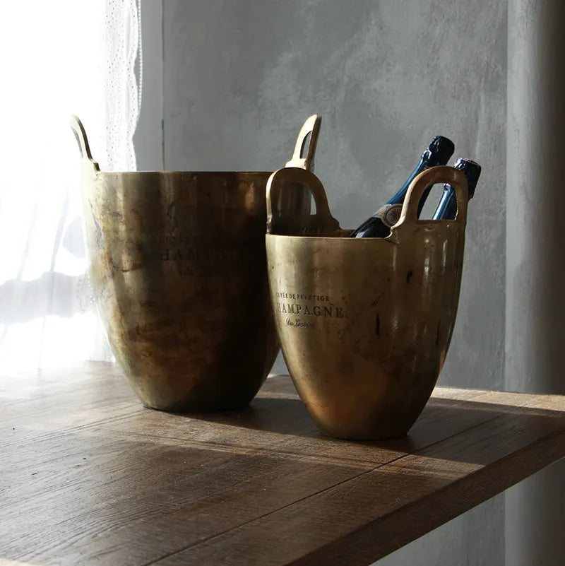 Claude Burnt Pewter Finish Champagne Bucket