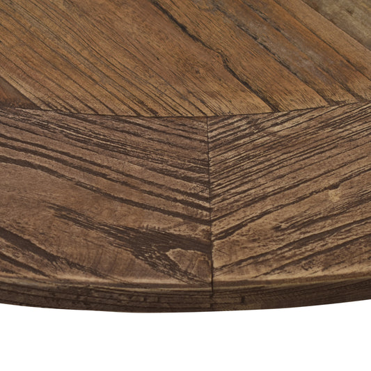 The beautiful craftsmanship takes center stage in the Lyon Round Dining Table. Constructed from Natural Elm, this table brings both form and function to your dining space with its traditional round shape. Detail