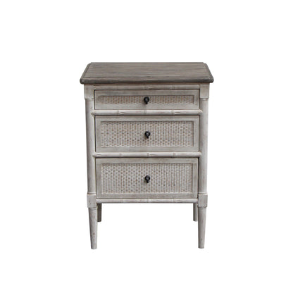 Eloise 3 Drawer Bedside Table - Pre Order