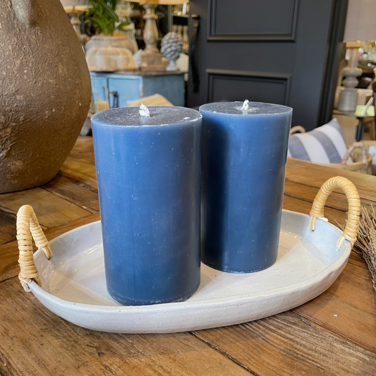 Pillar Candle - Dark Blue Medium