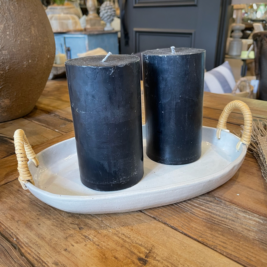 Pillar Candle - Black Medium