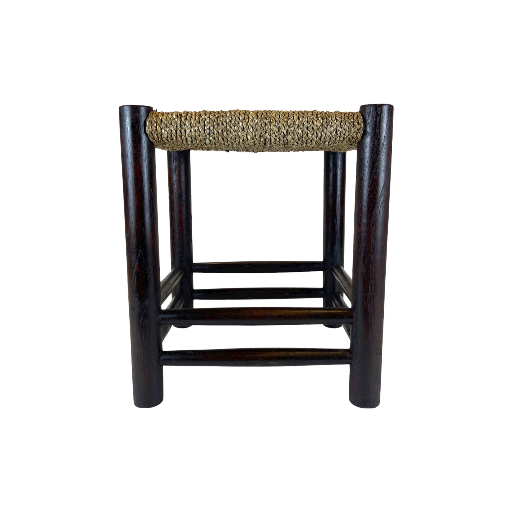 A touch of texture gives the Limonges Stool a casual aesthetic to complement its French country farmhouse style. Crafted with a teak frame and topped with a woven seagrass seat, this stool is a versatile piece to style a living room or kitchen. Side