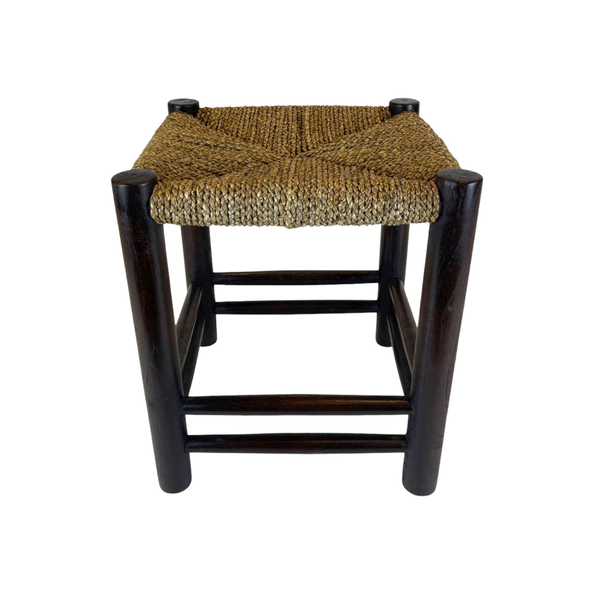 A touch of texture gives the Limonges Stool a casual aesthetic to complement its French country farmhouse style. Crafted with a teak frame and topped with a woven seagrass seat, this stool is a versatile piece to style a living room or kitchen. Front