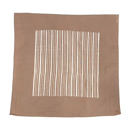 Taupe Mentari Batik Napkins - Set Of 4