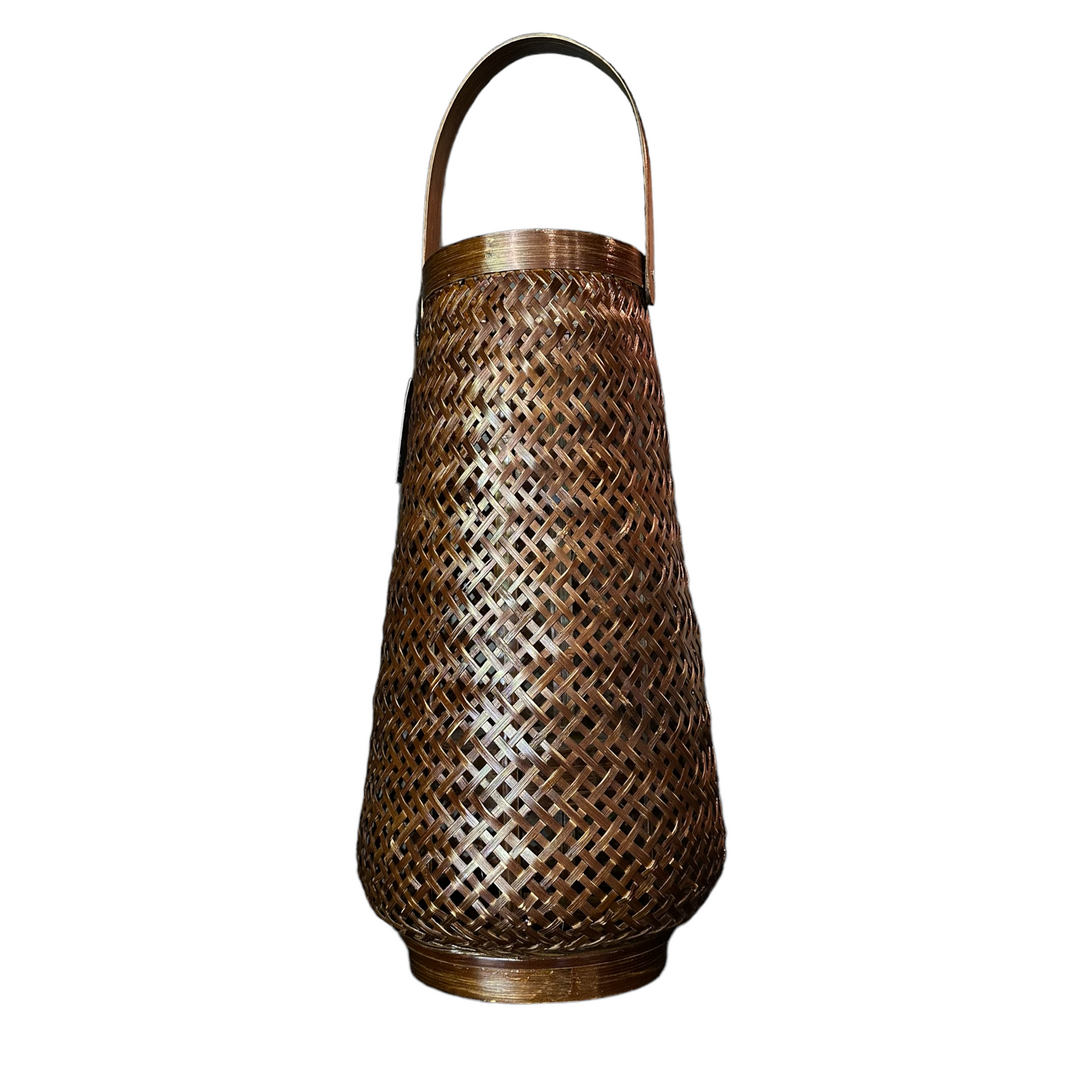 Diffuse light in your living space with our charming Bamboo Lantern. Handmade in South East Asia and finished with dark-wash stain, this decorative piece is sophisticated in both style, form and functionality.