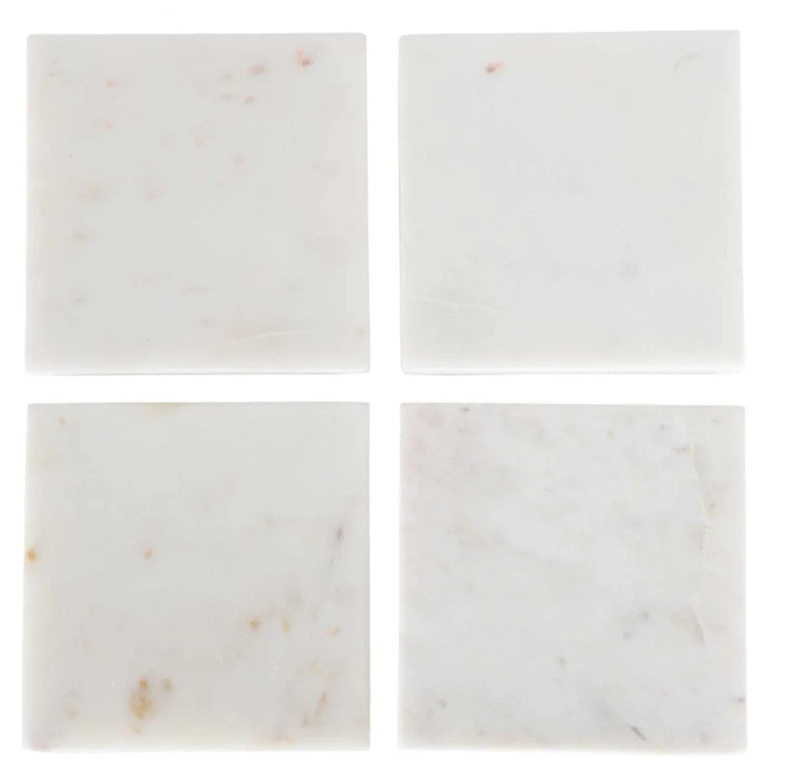 Sophisticated and elegant, our Marble Square Coasters protect your surfaces while adding a layer of chic style. Four.