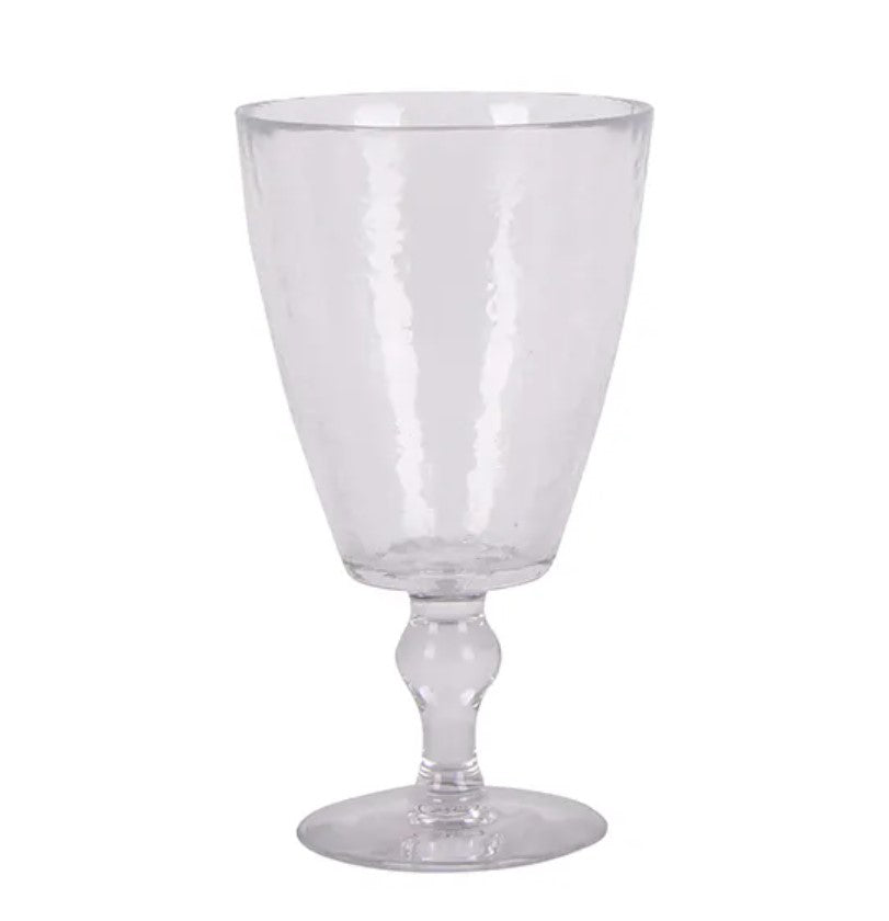This elegant Handmade Vitro Textured Wine Glass is produced through a spinning glass process, which means each piece is unique.
