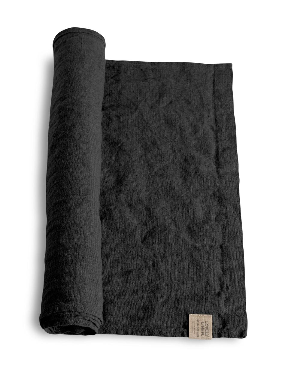 Lovely Linen Table Runner - Dark Grey