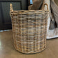 These beautiful Elea Rattan Handwoven Baskets are crafted in the South East Asian Islands Villages. With a natural look and feel, the Elea Rattan Handwoven Basket brings extra storage to your space with its handled, round form. Styled.