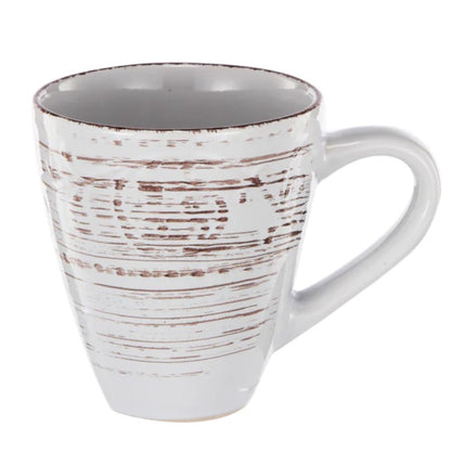 With rustic design, exquisite details and cream finish this ceramic mug is a sleek, versatile piece that adds beauty to dinner, teatime or breakfast. This stunning mug is a cool alternative for presenting your favourite drink.