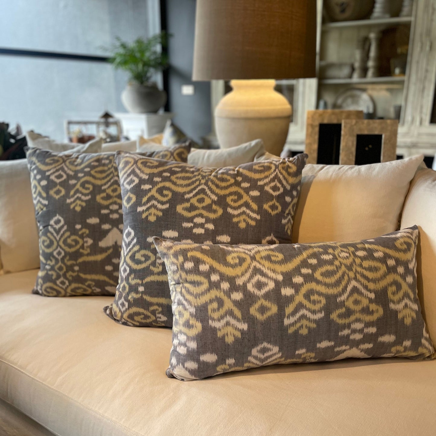 Our Lintang Batik Handwoven Cotton Cushion boast an exquisite cotton fabric and feature intricate designs crafted using traditional techniques popular in South East Asia.