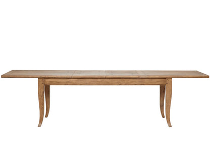 Add a touch of class to your dining space with the Marseilles Extension Dining Table. Designed for entertaining; the table can be extended from 2.1 metres to up to 3.1 metres in length. &nbsp;The extension mechanism is smooth and easy to adjust. Made from solid fruitwood, the timber has a beautiful, warm colour. Front