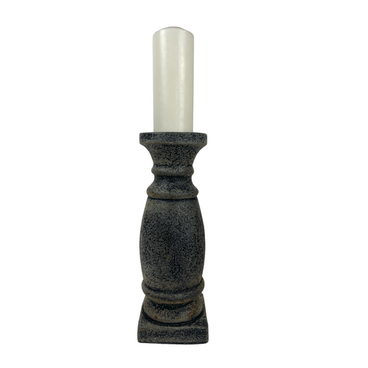 The chunky yet elegant Artena Terracotta Candle Holder is substantial enough to work on its own or as a beautiful collection of candle holders on a mantelpiece or a table. Pairs beautifully with our pillar candles. Styled.