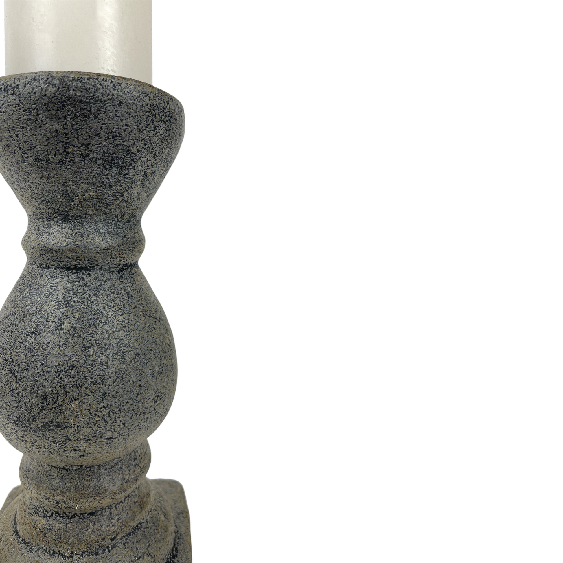 The chunky yet elegant Mattia Terracotta Candle Holder is substantial enough to work on its own or as a beautiful collection of candle holders on a mantelpiece or a table.