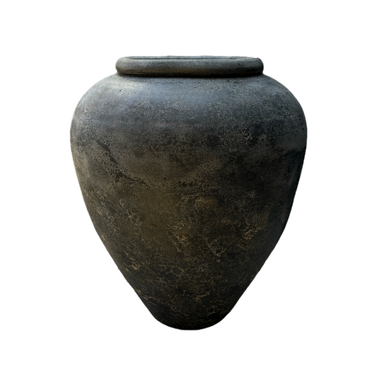 With a classic, traditional shape, this textured vase has a rustic pared-back look giving this decorative piece character.