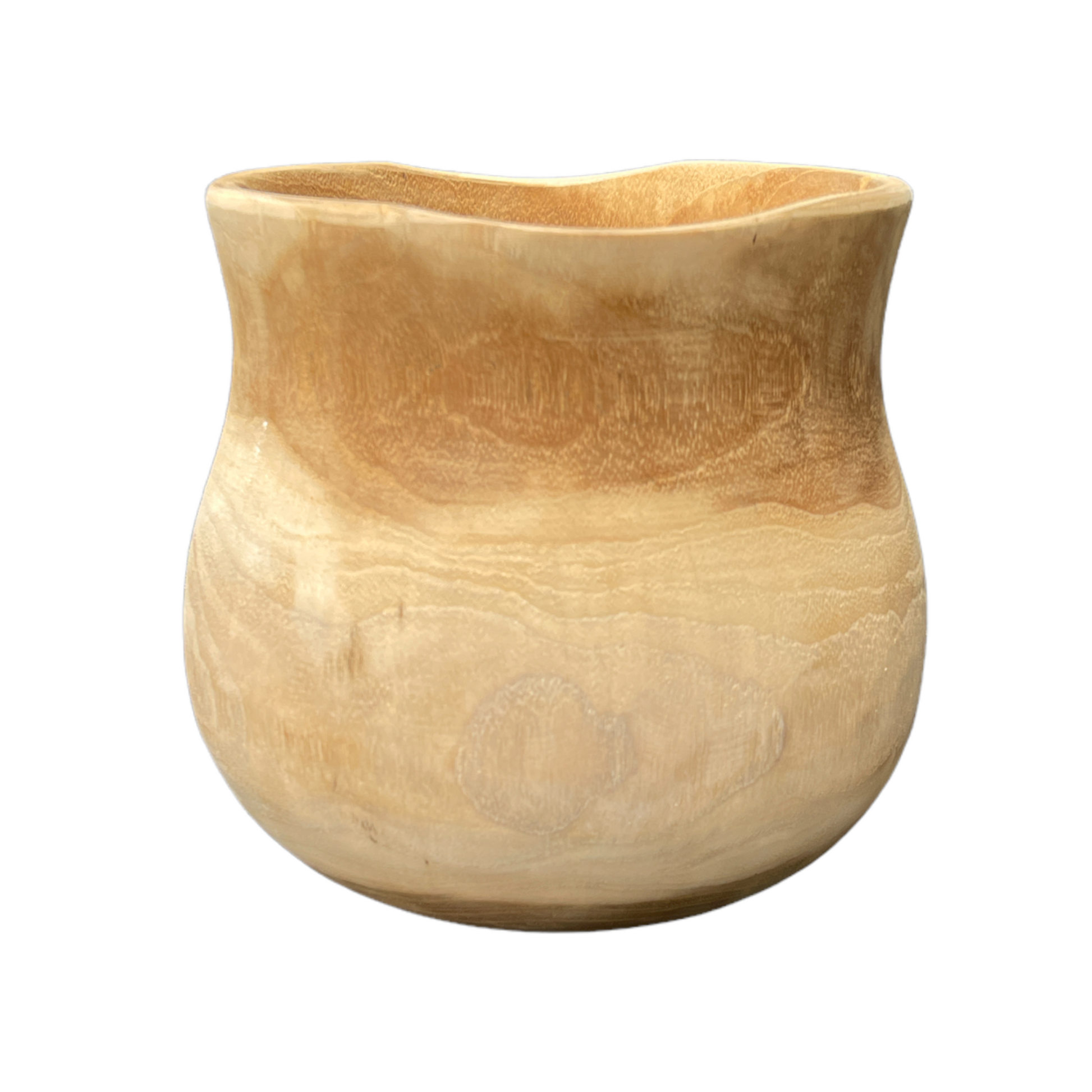 Lovingly crafted from solid teak, our Handcarved Gunung Teak Bowl features the best of both organic and airy design. With a light hue and plenty of natural knots and grains, each bowl is unique.