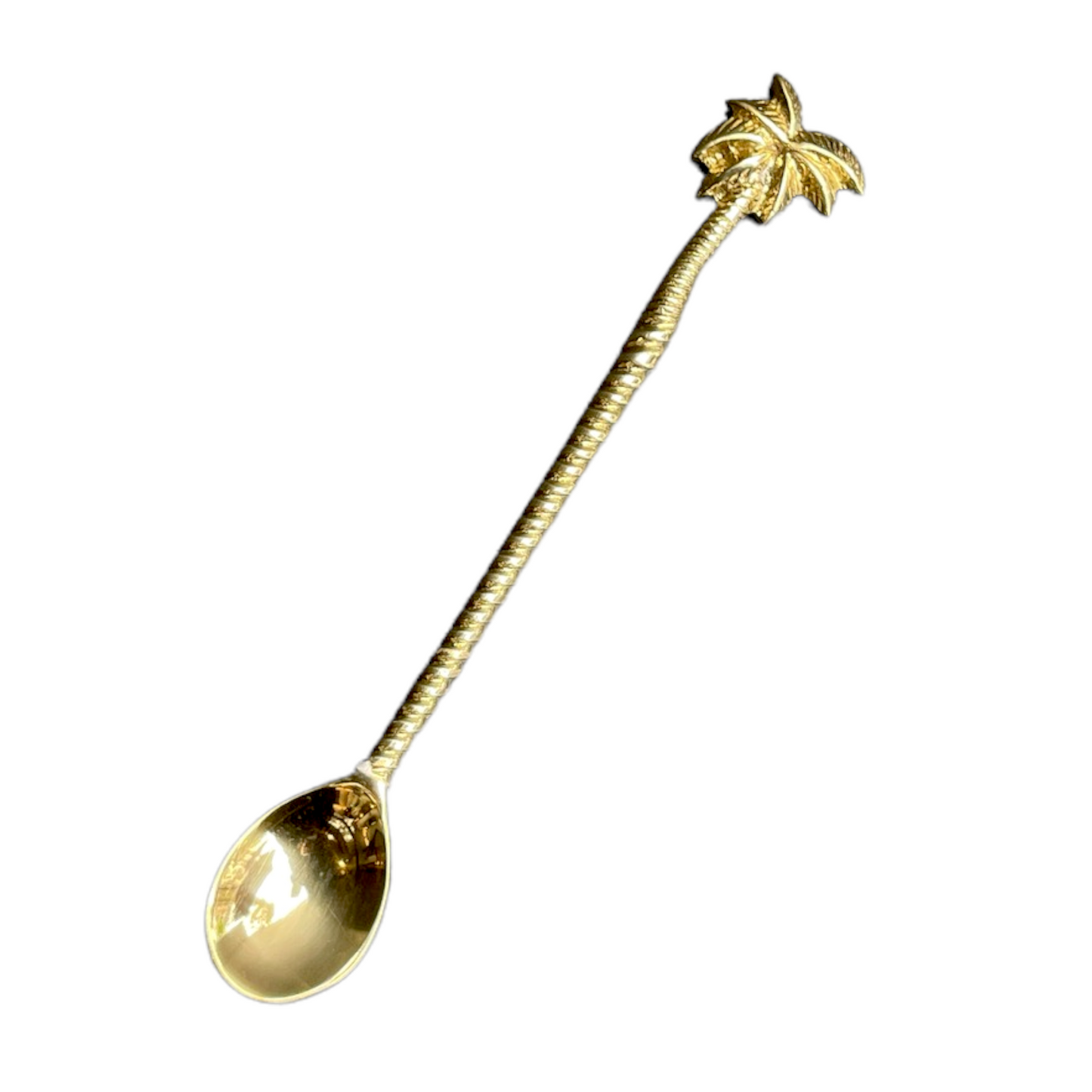 Palm Tree Solid Brass Spoon