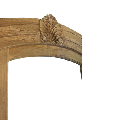 Handcrafted from solid teak, the Rochefort Mirror features lovely hand carved detailing and will add charm to any room it's placed into to. Detail.