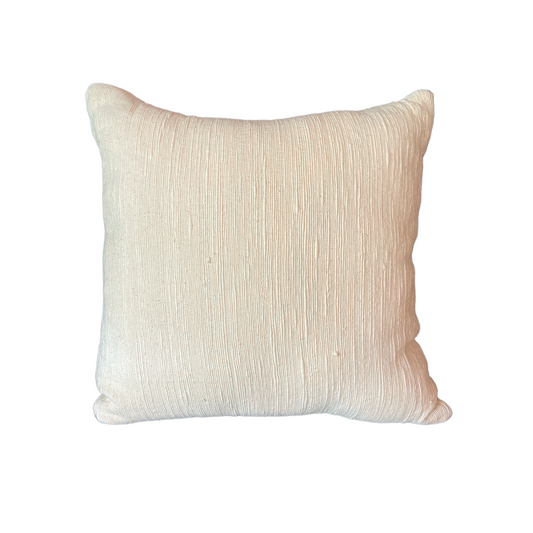 Experience the luxurious beauty of the Kediri Handwoven Cotton Cream Cushion, a sophisticated and versatile addition to your decor. Its elegant neutral tones and indulgently comfortable insert create a truly exceptional piece.