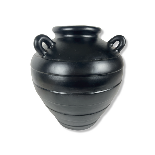 Experience the timeless elegance of the Barjac Pot, with its sleek black hue and classic lines that add depth and character to any home decor. Indulge in the unique style and sophistication this pot brings to your living space.